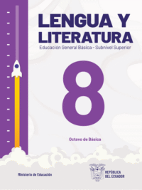 lengua y literatura uno octavo grado de Educación General Básica EGB del Ministerio de Educación del Ecuador