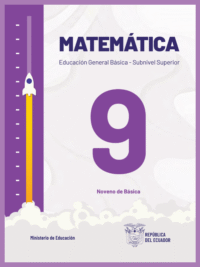 matemáticas noveno grado de Educación General Básica EGB del Ministerio de Educación del Ecuador