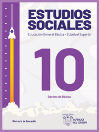estudios sociales décimo grado de Educación General Básica del Ministerio de Educación del Ecuador