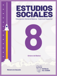 estudios sociales octavo grado de Educación General Básica del Ministerio de Educación del Ecuador