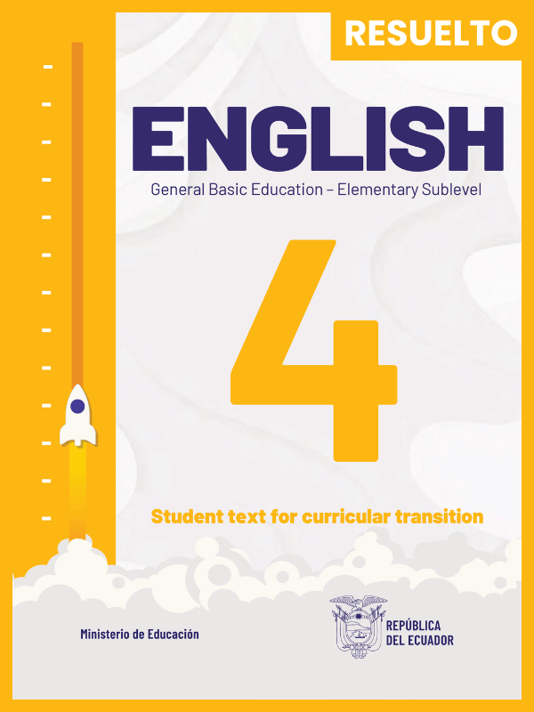 libro resuelto de inglés cuarto grado de Educación General Básica EGB