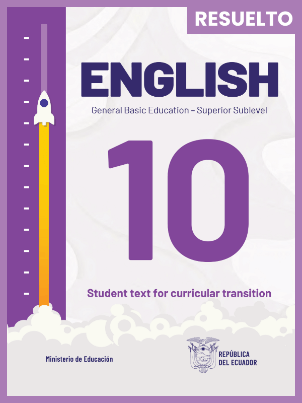 libro resuelto de inglés décimo grado de Educación General Básica EGB