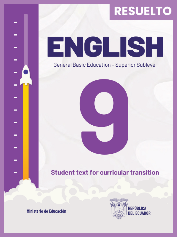 libro resuelto de inglés noveno grado de Educación General Básica EGB