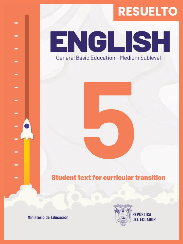 libro resuelto de inglés para quinto grado de Educación General Básica EGB