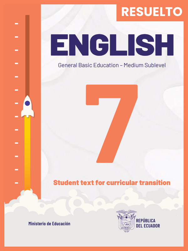 libro resuelto de inglés séptimo grado de Educación General Básica EGB