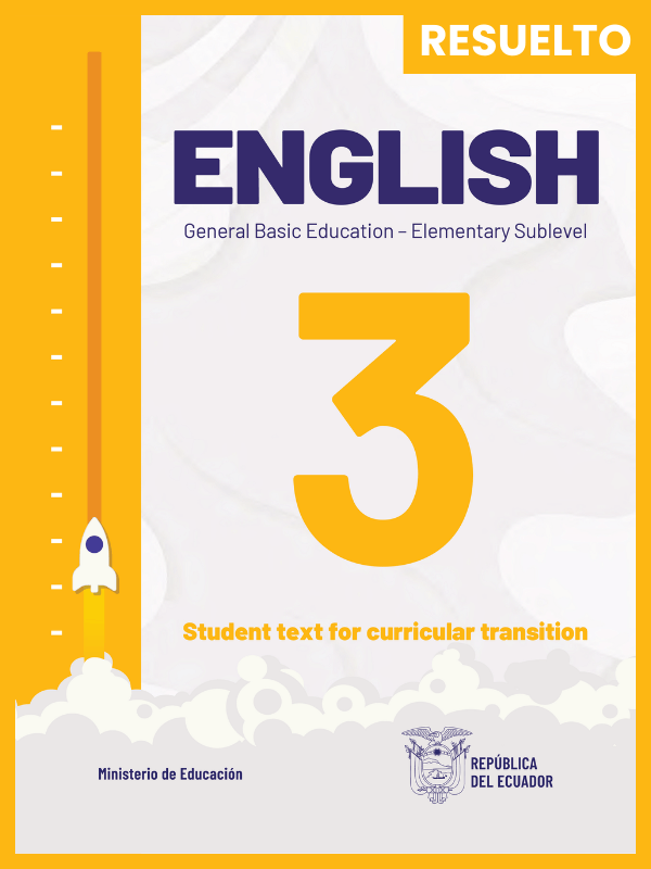 libro resuelto de inglés tercer grado de Educación General Básica EGB