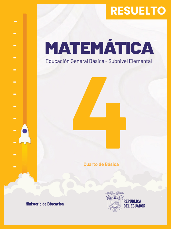 libro resuelto de matemáticas cuarto grado de Educación General Básica EGB