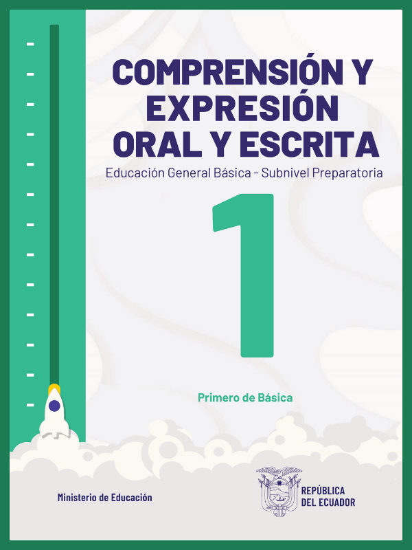 portada del libro comprensión y expresión oral y escrita primer grado de EGB