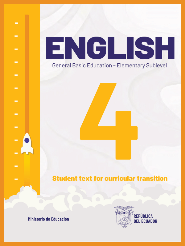 portada del libro de inglés cuarto grado de Educación General Básica EGB