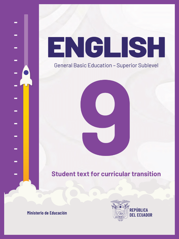 portada del libro de inglés para noveno grado de Educación General Básica EGB