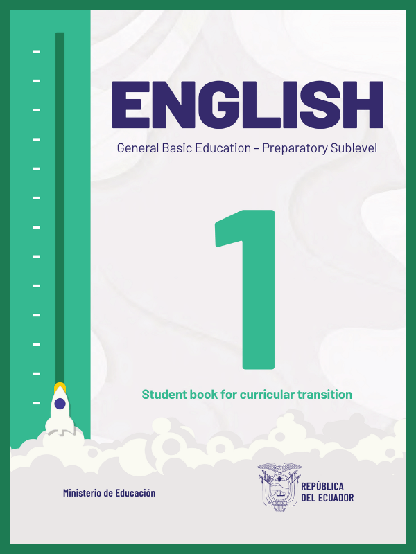portada del libro de inglés primer grado de Educación General Básica EGB