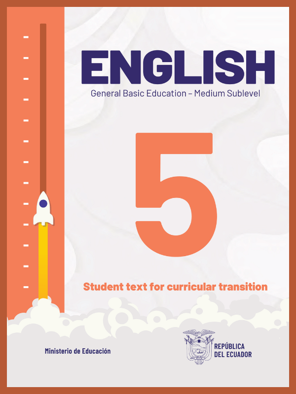 portada del libro de inglés para quinto grado de Educación General Básica EGB