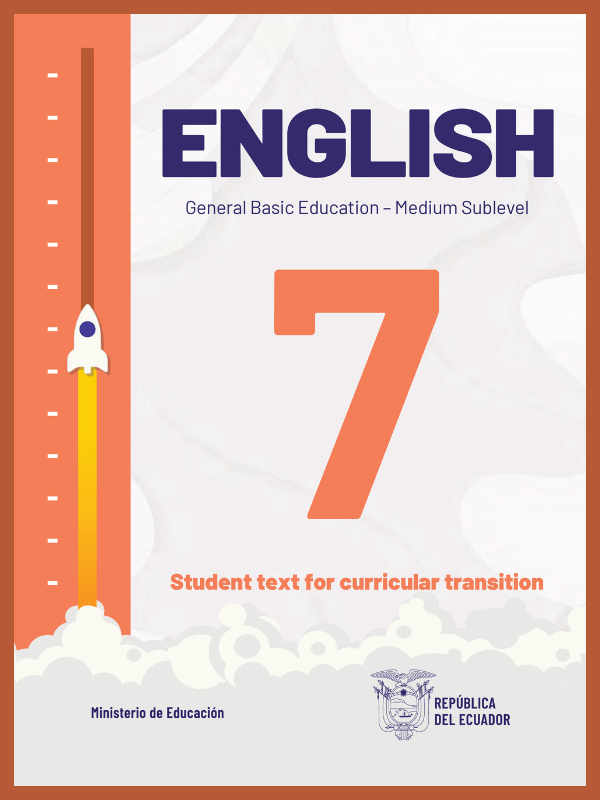 portada del libro de inglés para séptimo grado de Educación General Básica EGB