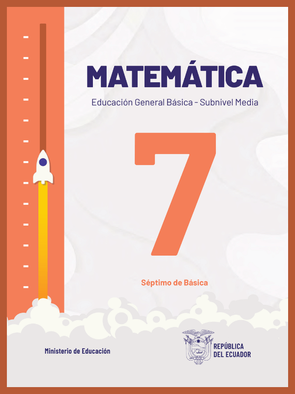 portada del libro de matemáticas septimo grado de Educación General Básica EGB