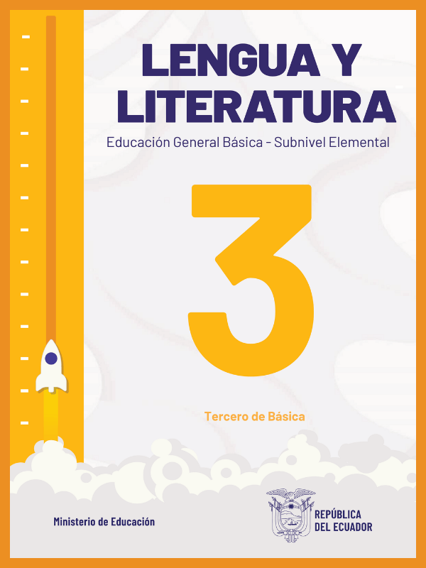 portada del libro lengua y literatura dos tercer grado de Educación General Básica EGB